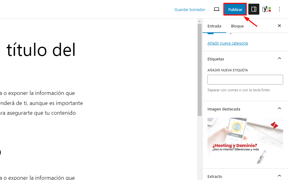 publicar en wordpress