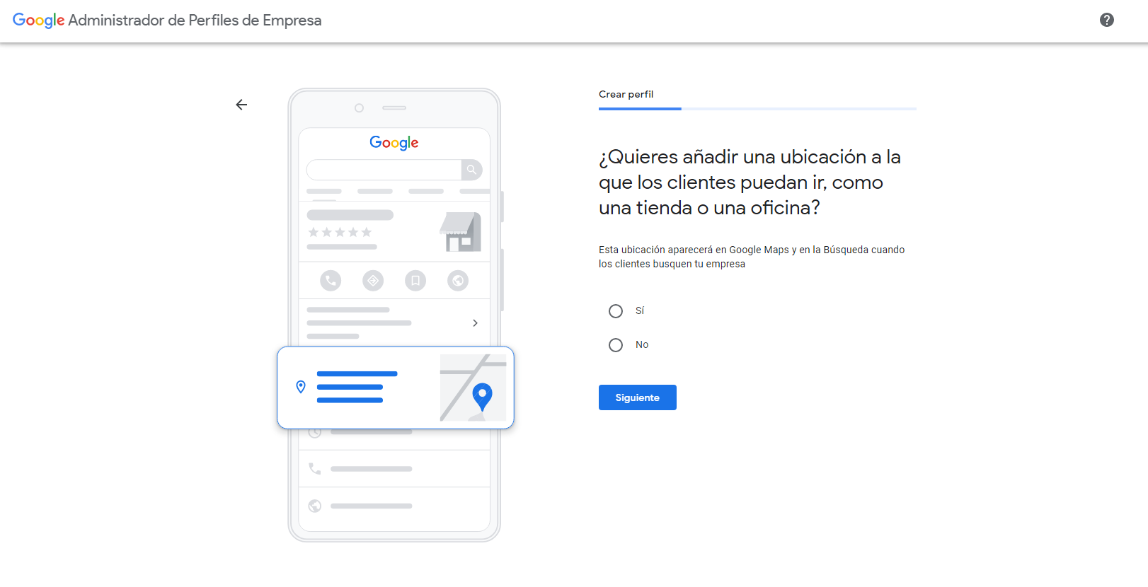 google my business registro