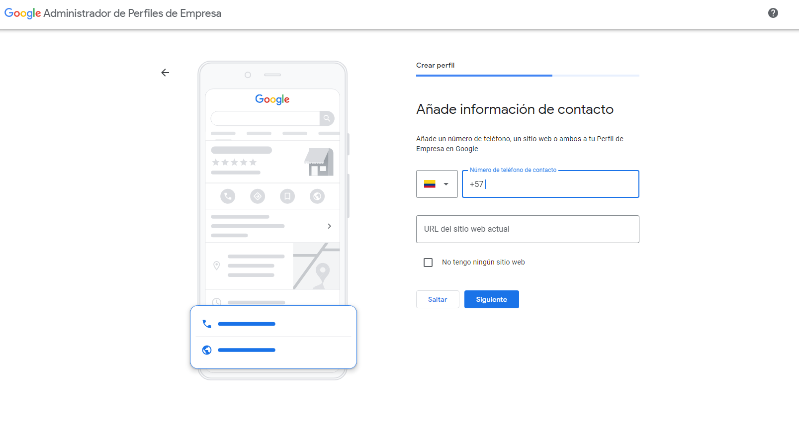 google my business registro